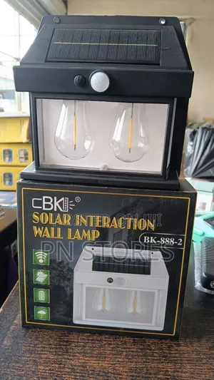 Double Bulb Solar Rechargeable Wall Sensor Light