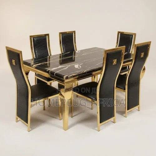 Black and Gold Dining Table