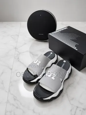 Thick-Sole Designer Men's Slides - Retail Wholesale