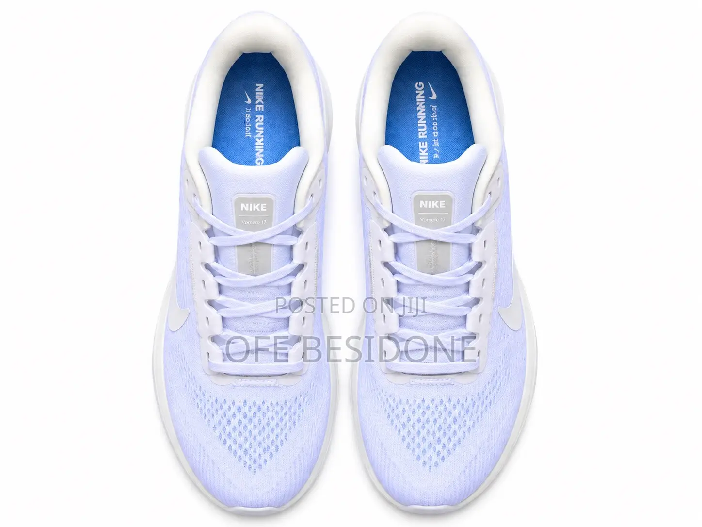 White Nike Vomero 17 Running Shoes