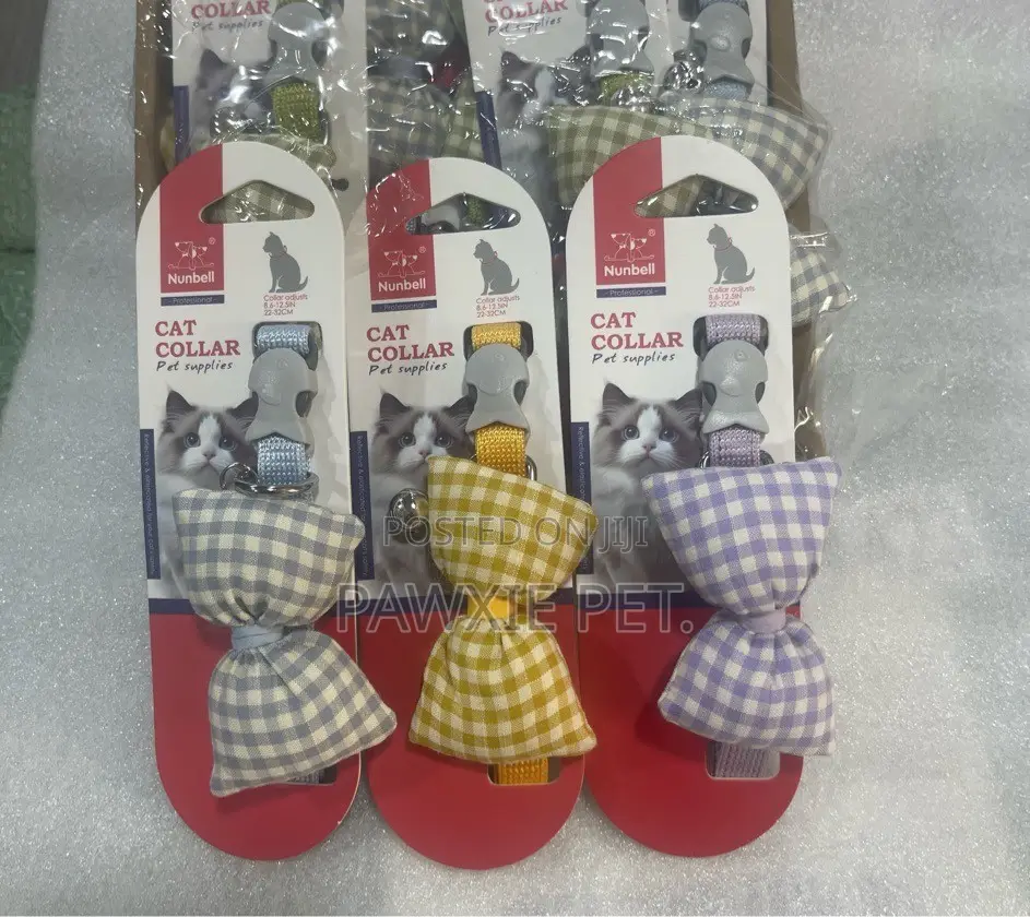 Nunbell Cat/Puppy Bell Collar With Puffed Bow Tie