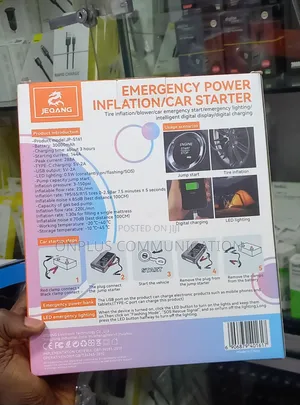 Jeqang 4-in-1 Car Jumper Starter and Tire Pump
