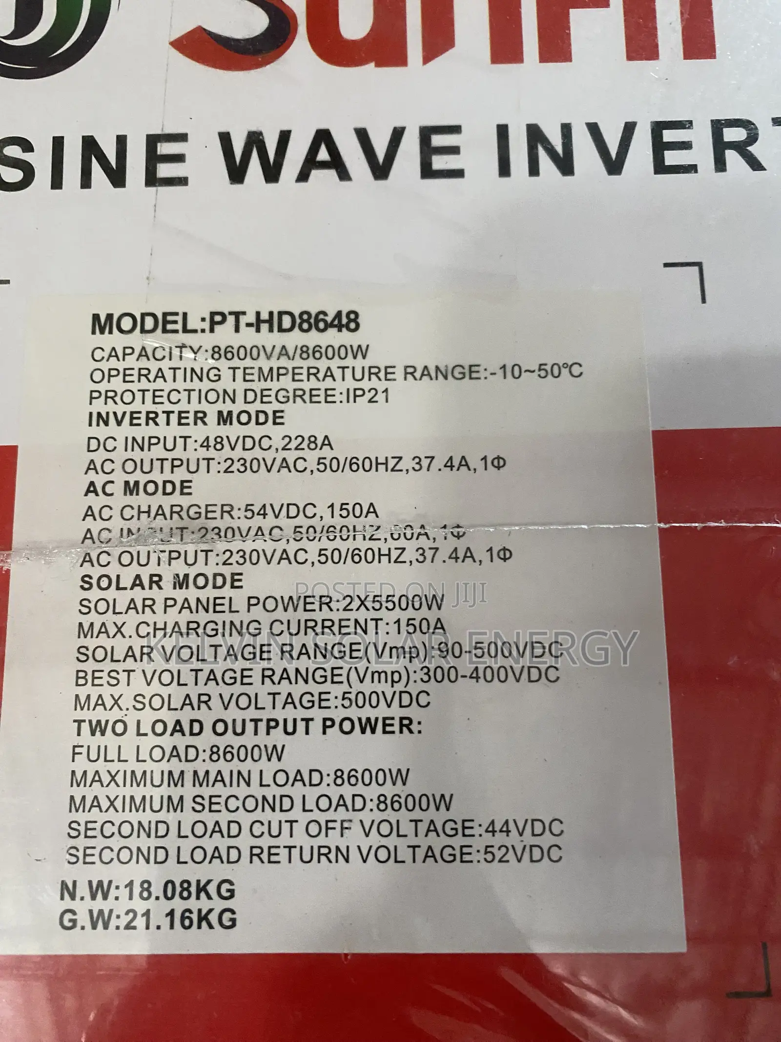 8kva 48v Sunfit Solar Lnverter