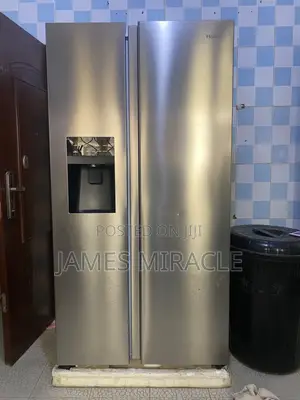 Haier ThermocoolHSR3918F1 Side-by-Side Inverter Fridge | Ice Dispenser