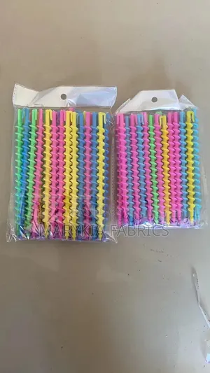 Colorful Spiral Hair Curlers – Heatless Curling Rods