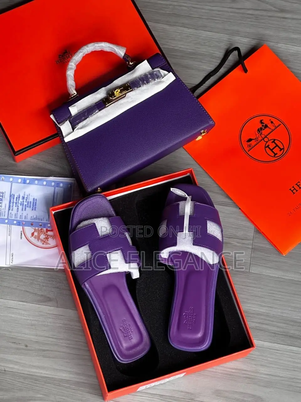 Hermes Combo Bag and Slippers