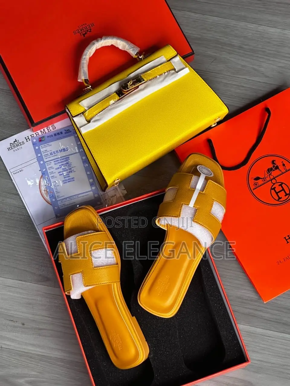 Hermes Combo Bag and Slippers