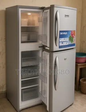 Skyrun BCD-118HC, 118-Litre Double-Door/Top-Freezer Refrigerator.