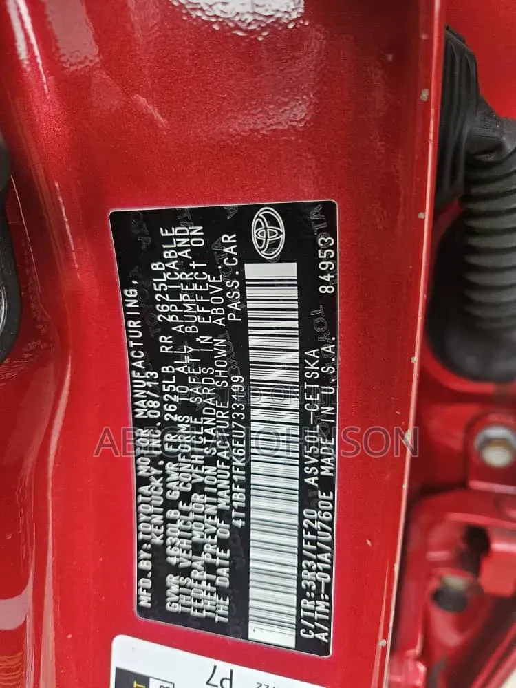 Toyota Camry 2014 Red