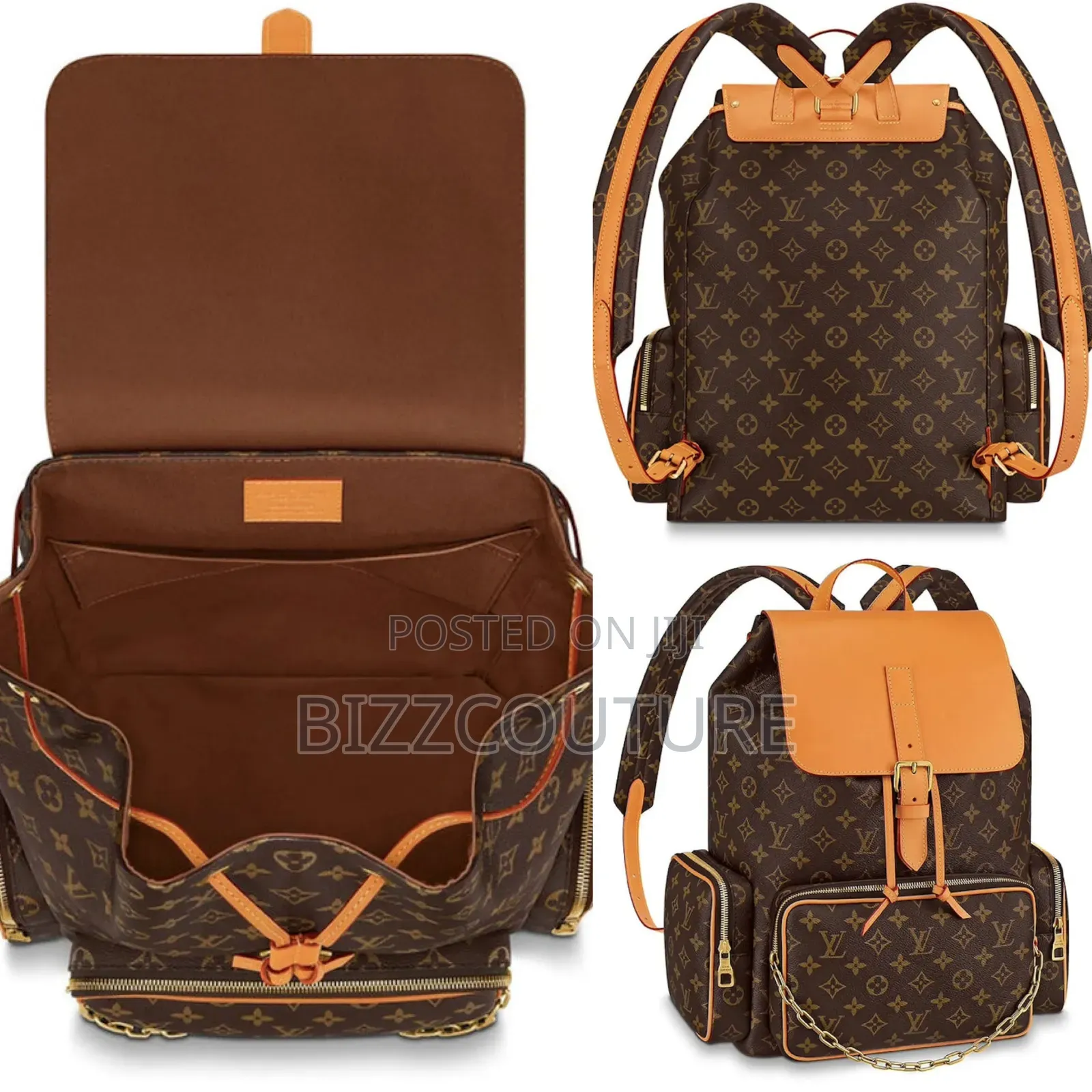 Original Gucci Leather Backpack 100% Authentic Guaranteed