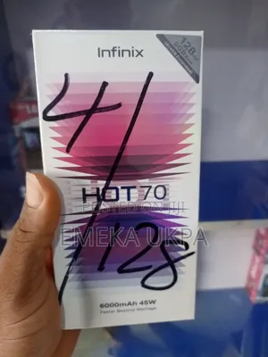 New Infinix Hot 70 128 GB Black