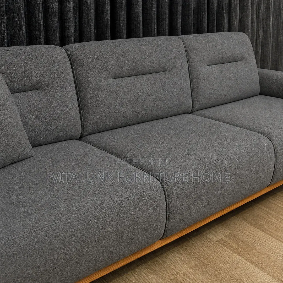 Modern Grey L-Shape Sectional Sofa With Chaise
