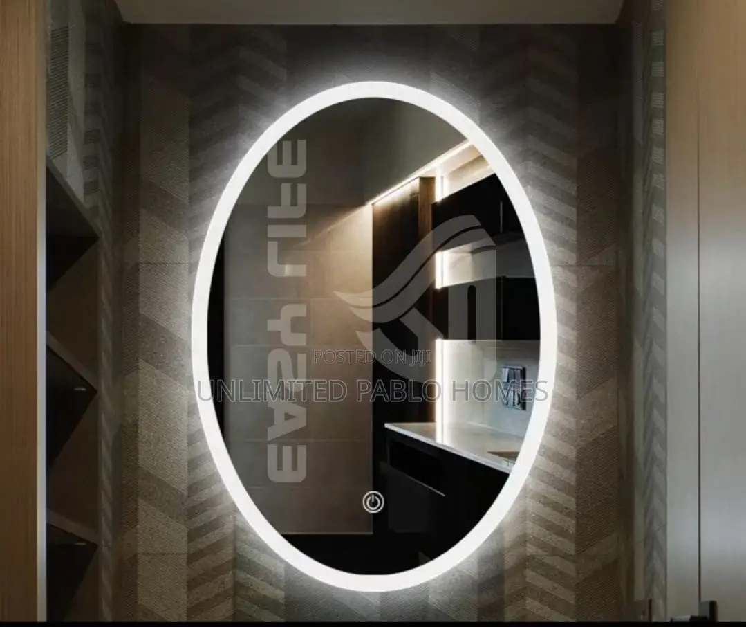 Oval LED Bathroom Mirror With Touch Sensor