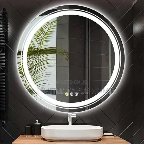 Oval LED Bathroom Mirror With Touch Sensor