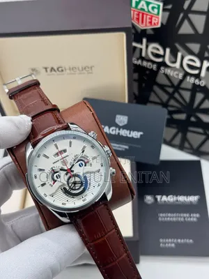 Tag Heuer Leather Chronographic Watch
