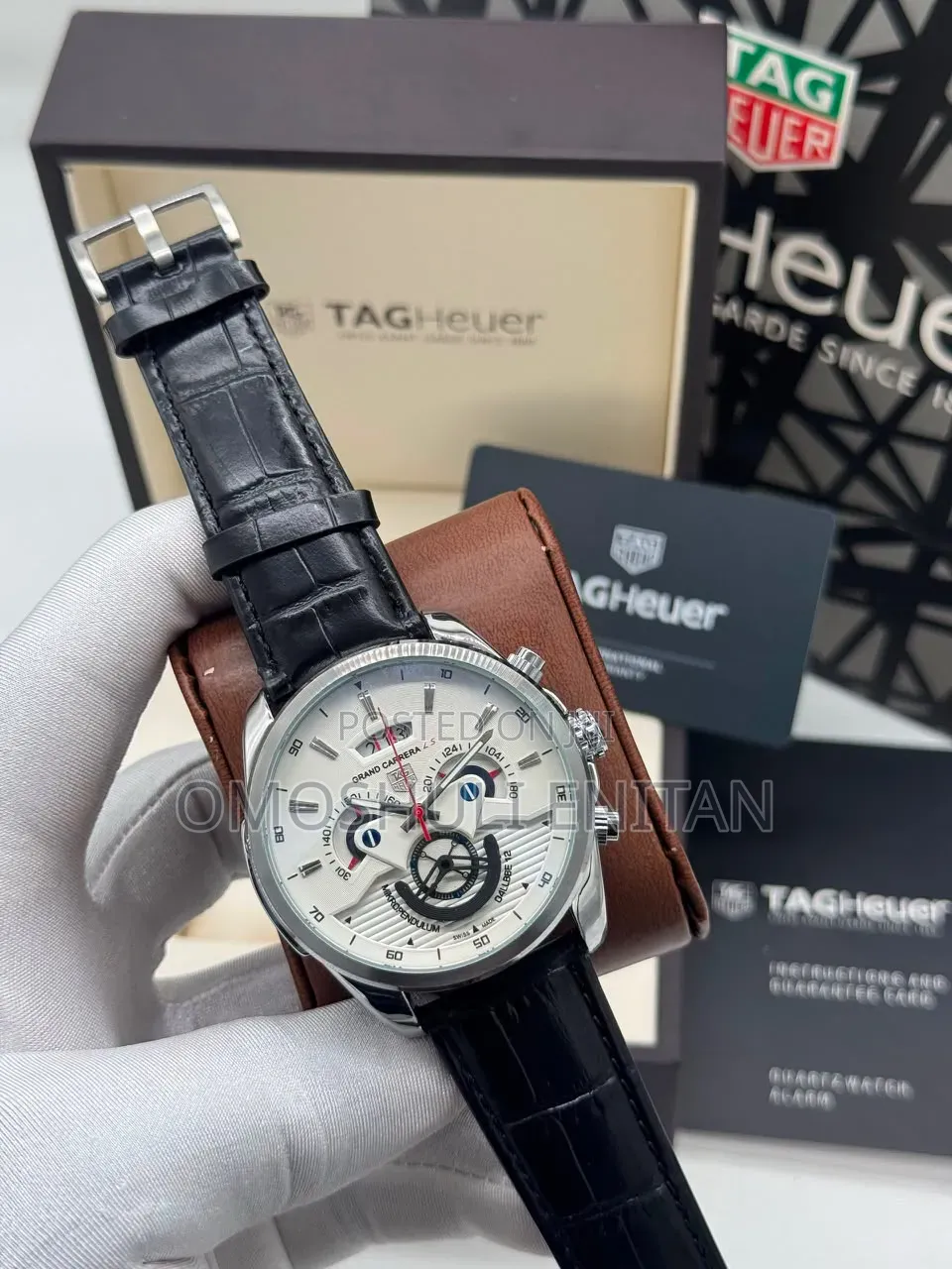Tag Heuer Leather Chronographic Watch