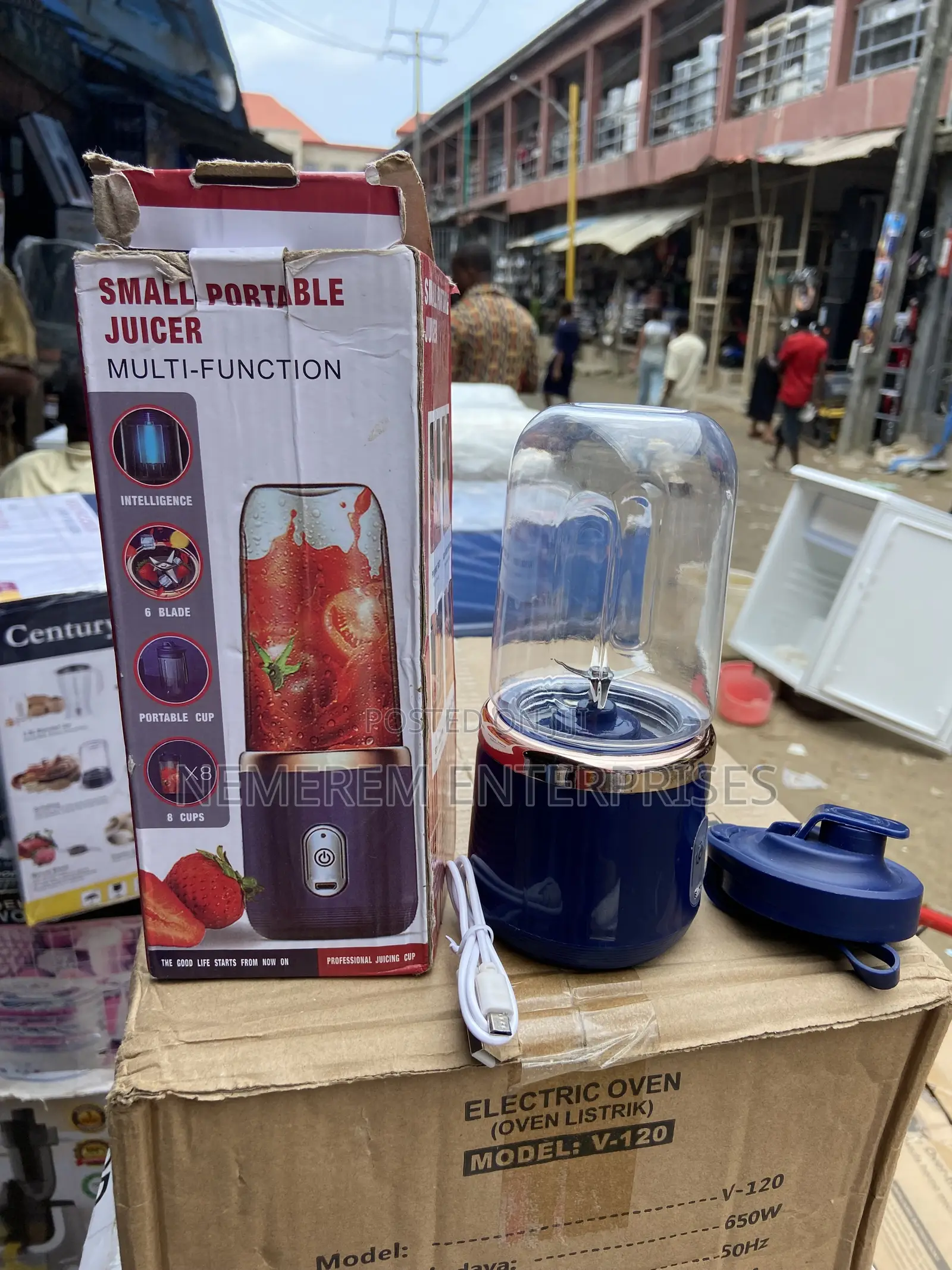 Multi-Function Portable Juicer Smoothie Blender (Rechargeable)