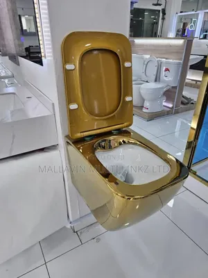 Golden Color Wall Hung Toilet Wc