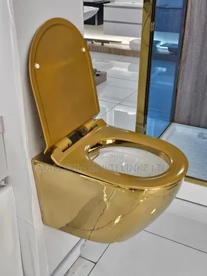 Golden Color Wall Hung Toilet Wc