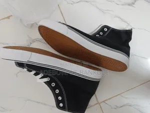 Black High-Top Sneakers