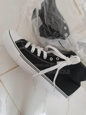 Black High-Top Sneakers