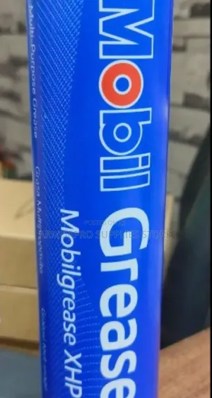 Blue Cartridge Tube of Mobil Grease
