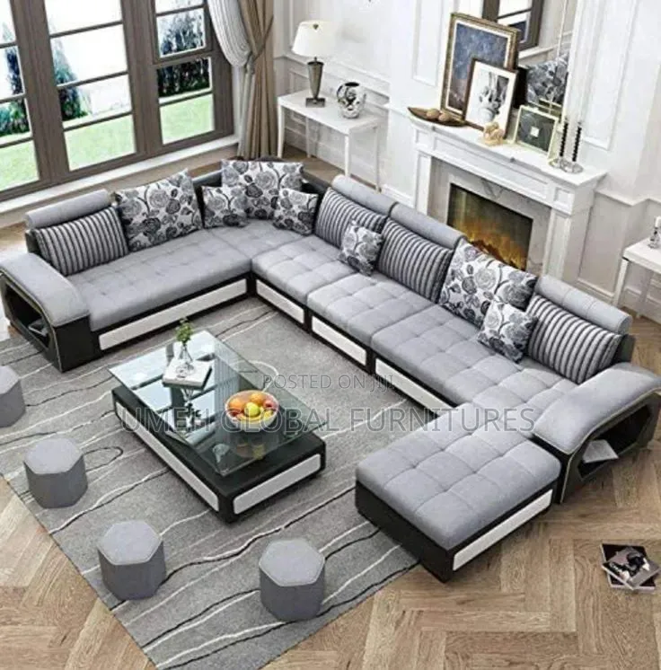 Quality U Shape With Centre Table and Ottoman