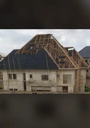 Shingles Black With White Patch and Gutter Connectors