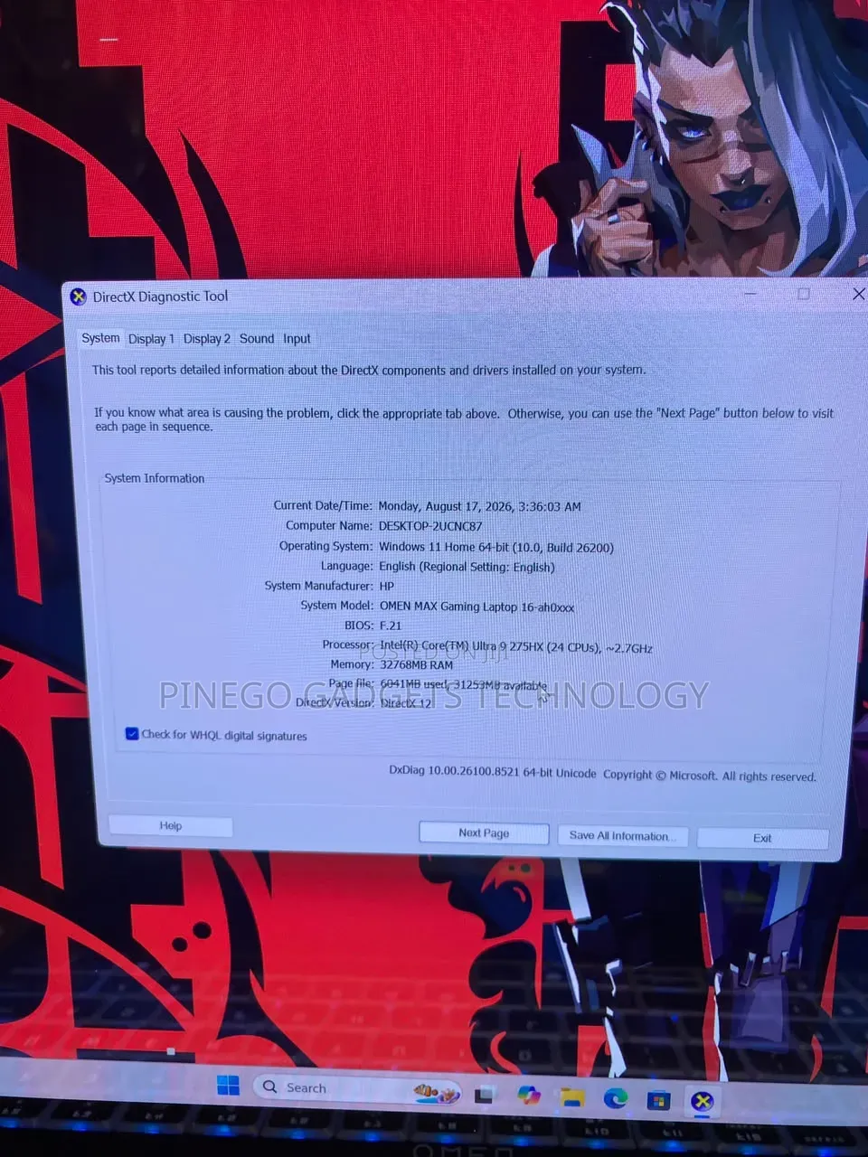 Laptop HP Omen Max 16 32GB Intel Core Ultra 9 SSD 1T