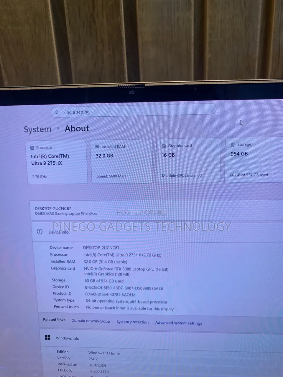 Laptop HP Omen Max 16 32GB Intel Core Ultra 9 SSD 1T
