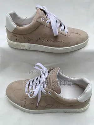 Giorgio Armani Women Pink Suede Sneakers Size 37 Made in Italy
