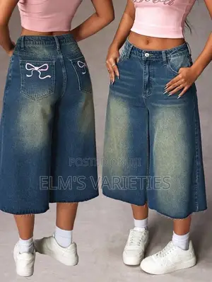 Cute Jort With Bow Design