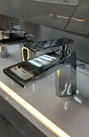Waterfall Basin Mixer Tap, Heavy Gauge