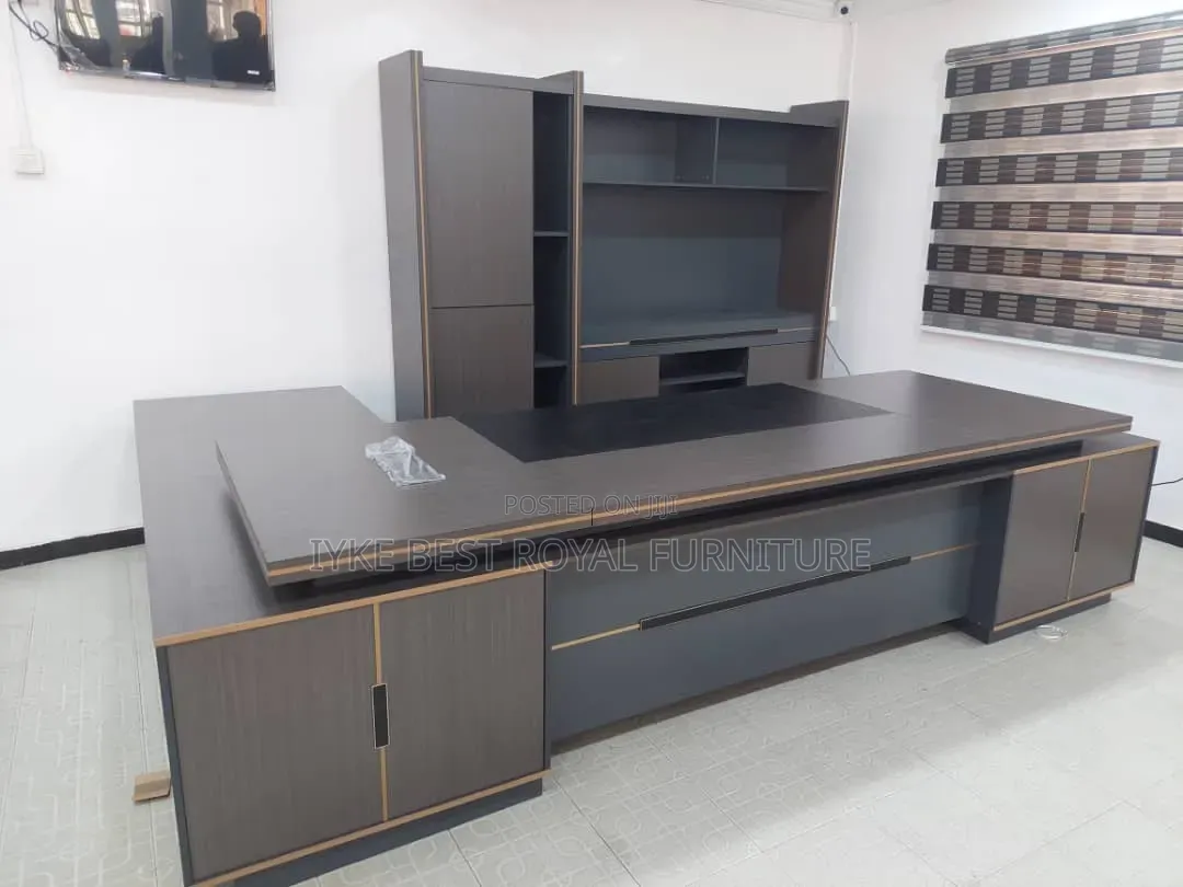 High Classic Office Executive Table With Extension