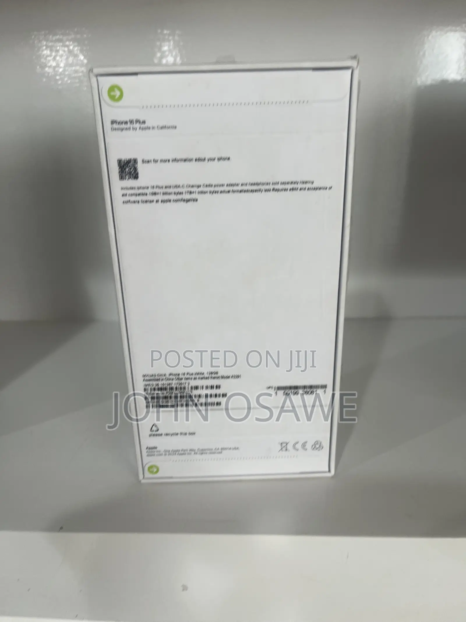 New Apple iPhone 16 Plus 256 GB White