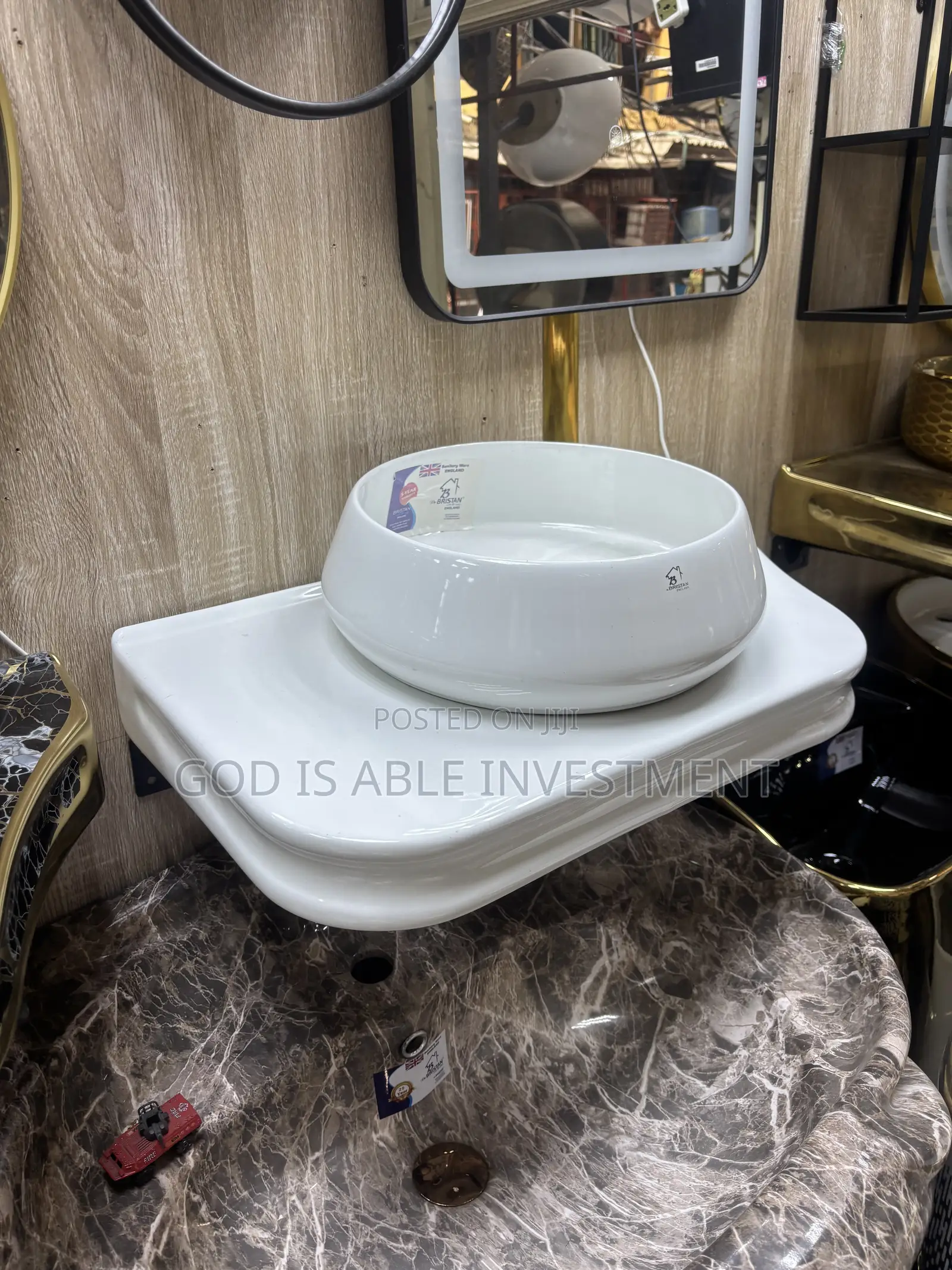 Bristan White Hanging Basin