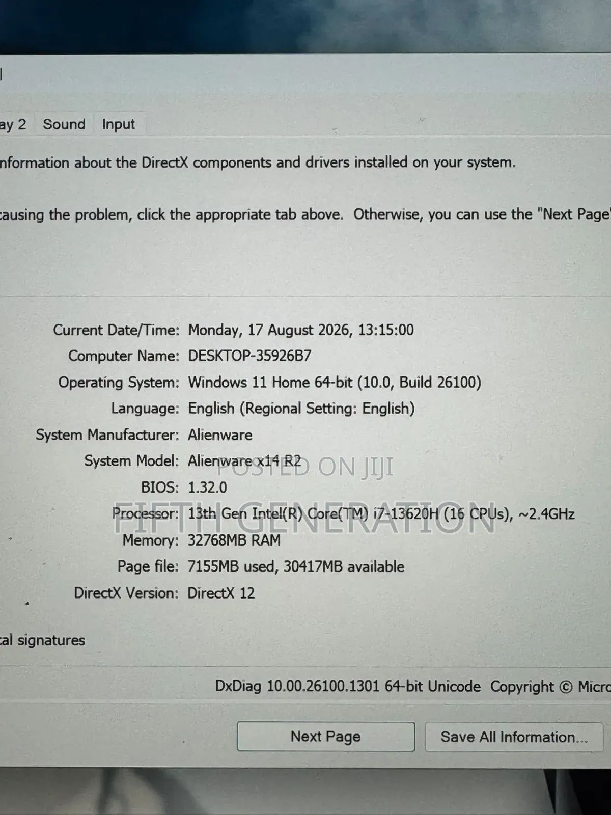 Laptop Alienware X14 32GB Intel Core i7 SSD 1T