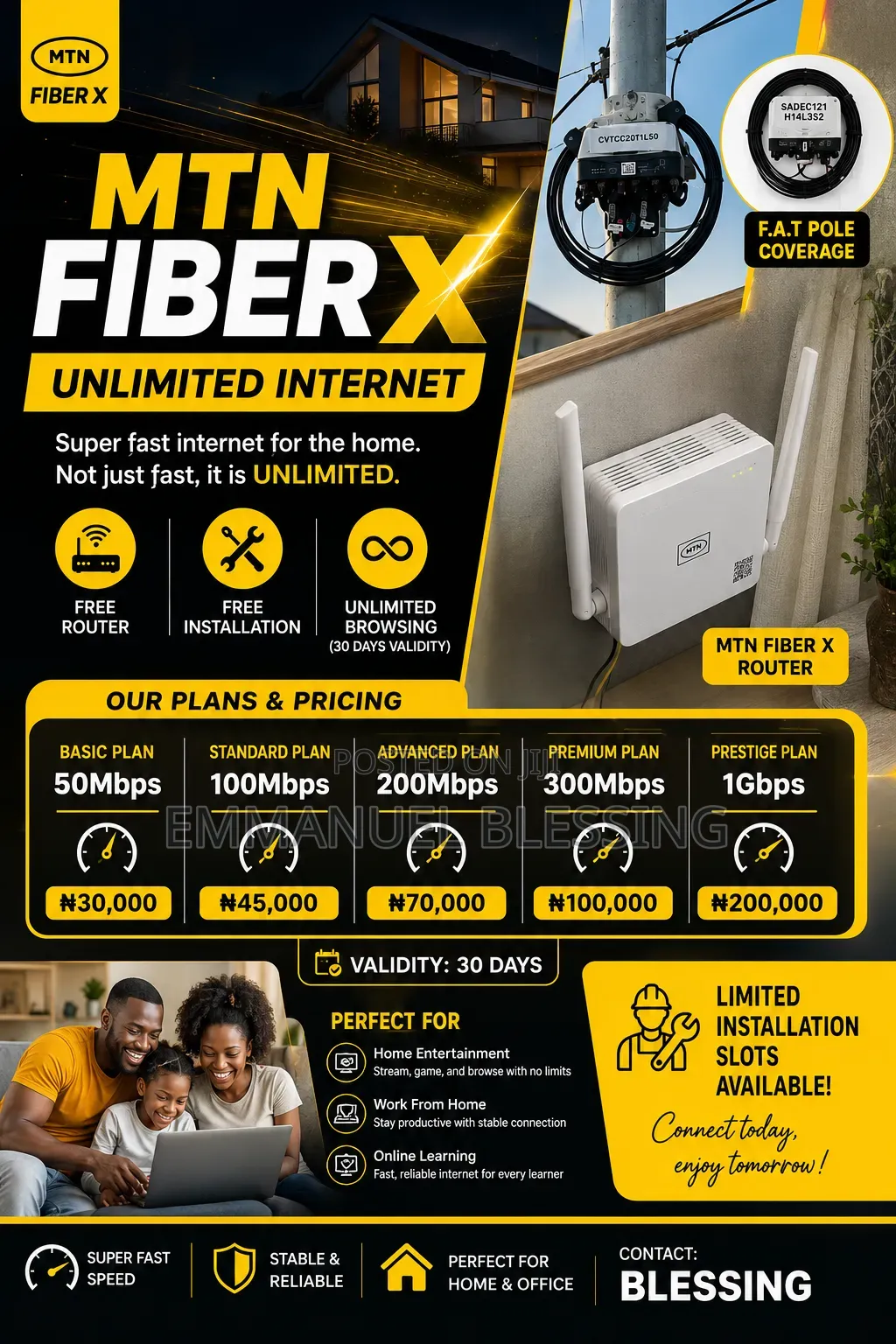 MTN FibreX Internet Broadband