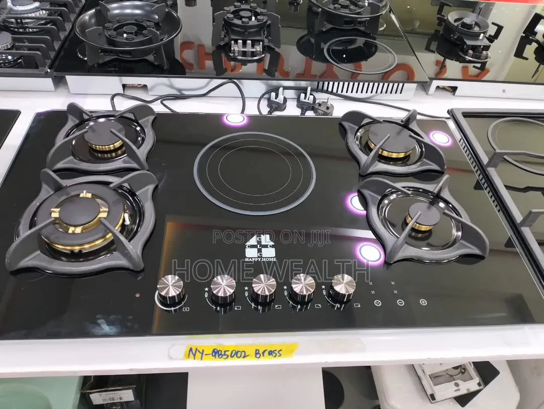 4 + 1 Burner With Brass Knob