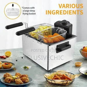 Sokany Professional Stainless Steel 5L Electric Deep Fryer