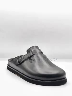 Genio Buckle Half Shoes - Luxury Leather Mules