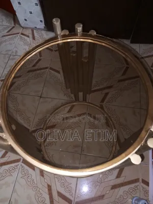 Gold Glass Table