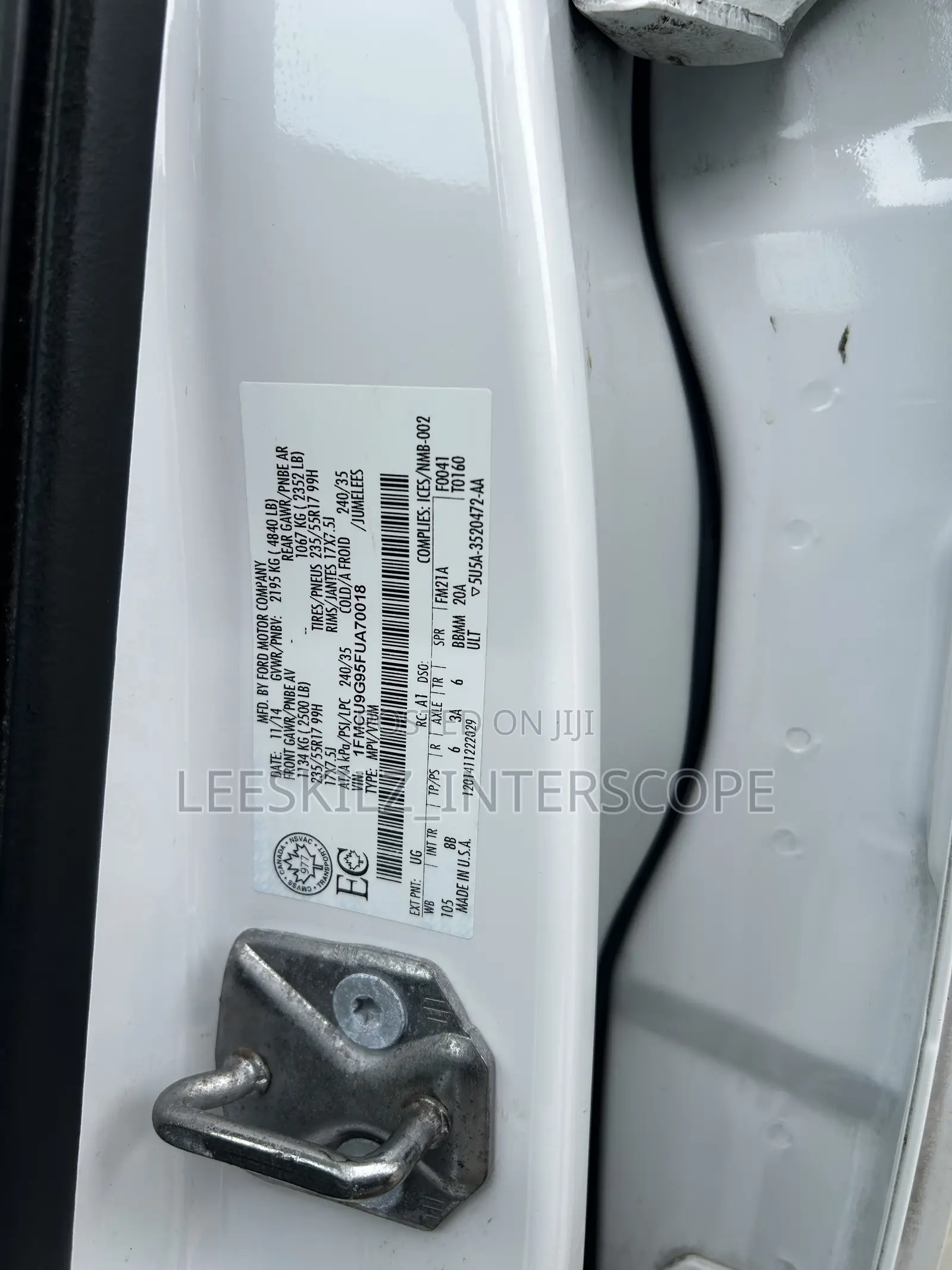 Ford Escape 2015 White