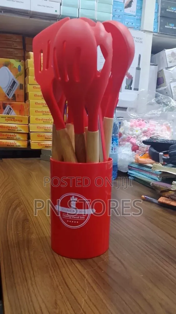 12pcs Silicone Kitchen Spoons