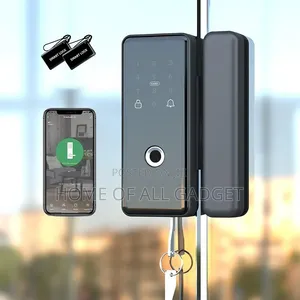 Glass Door Smart Lock for Sliding Doors, WiFi Keyless Entry Door Lock