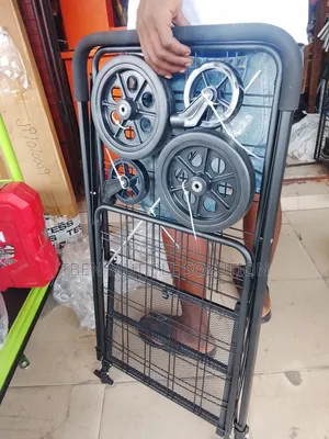 Portable, Foldable Metal Wire Shopping and Utility Cart