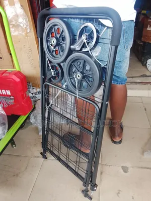 Portable, Foldable Metal Wire Shopping and Utility Cart