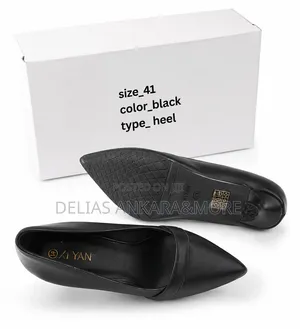 Black Highheel Female Shoe.