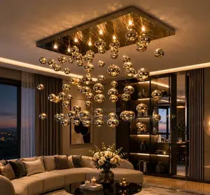 Luxury Nordic LED Crystal Chandelier for Home, Hotel, Sitting Room