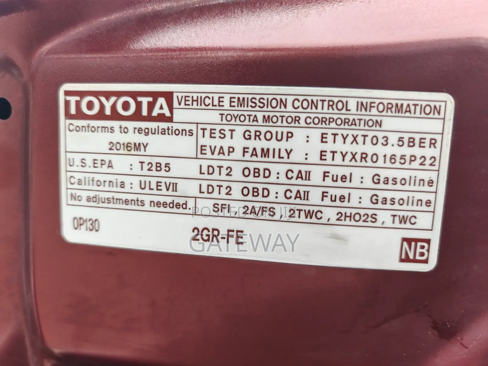 Toyota Highlander 2016 Maroon